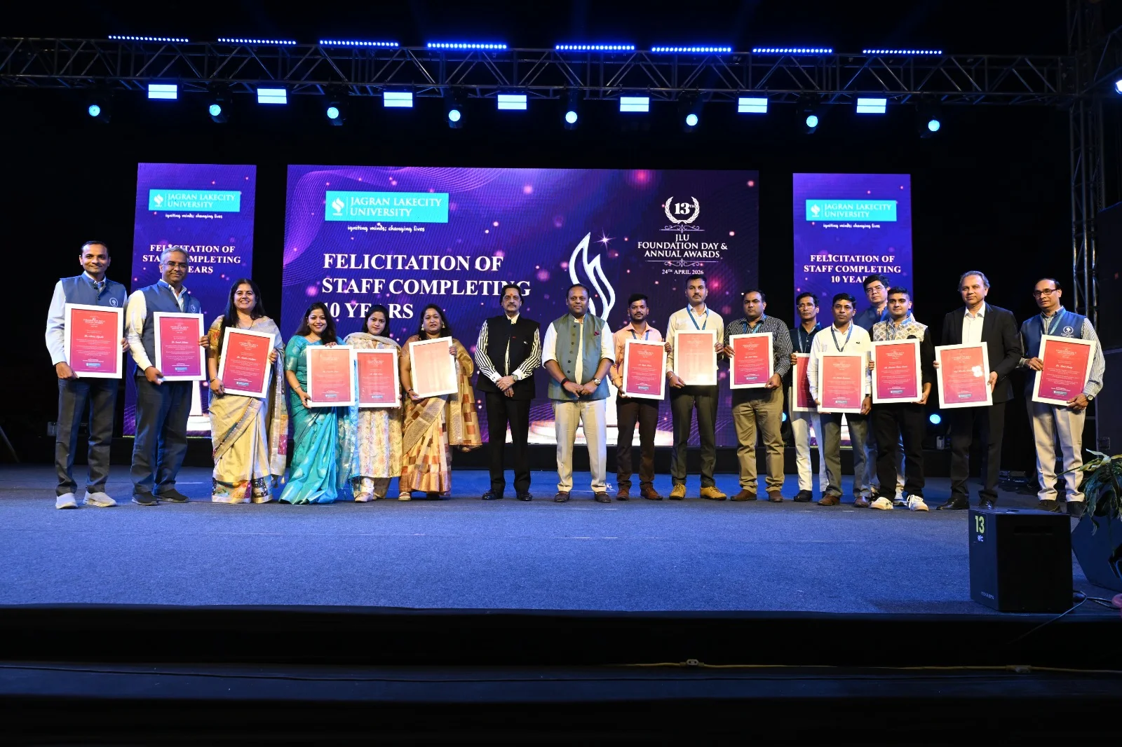 JLU Foundation Day 2026 celebrations at Jagran Lakecity University, Bhopal